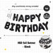 Happy Birthday Banner Garland Birthday Party Bunting Happy Birthday Foil Banner