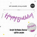 Happy Birthday Banner Garland Birthday Party Bunting Happy Birthday Foil Banner