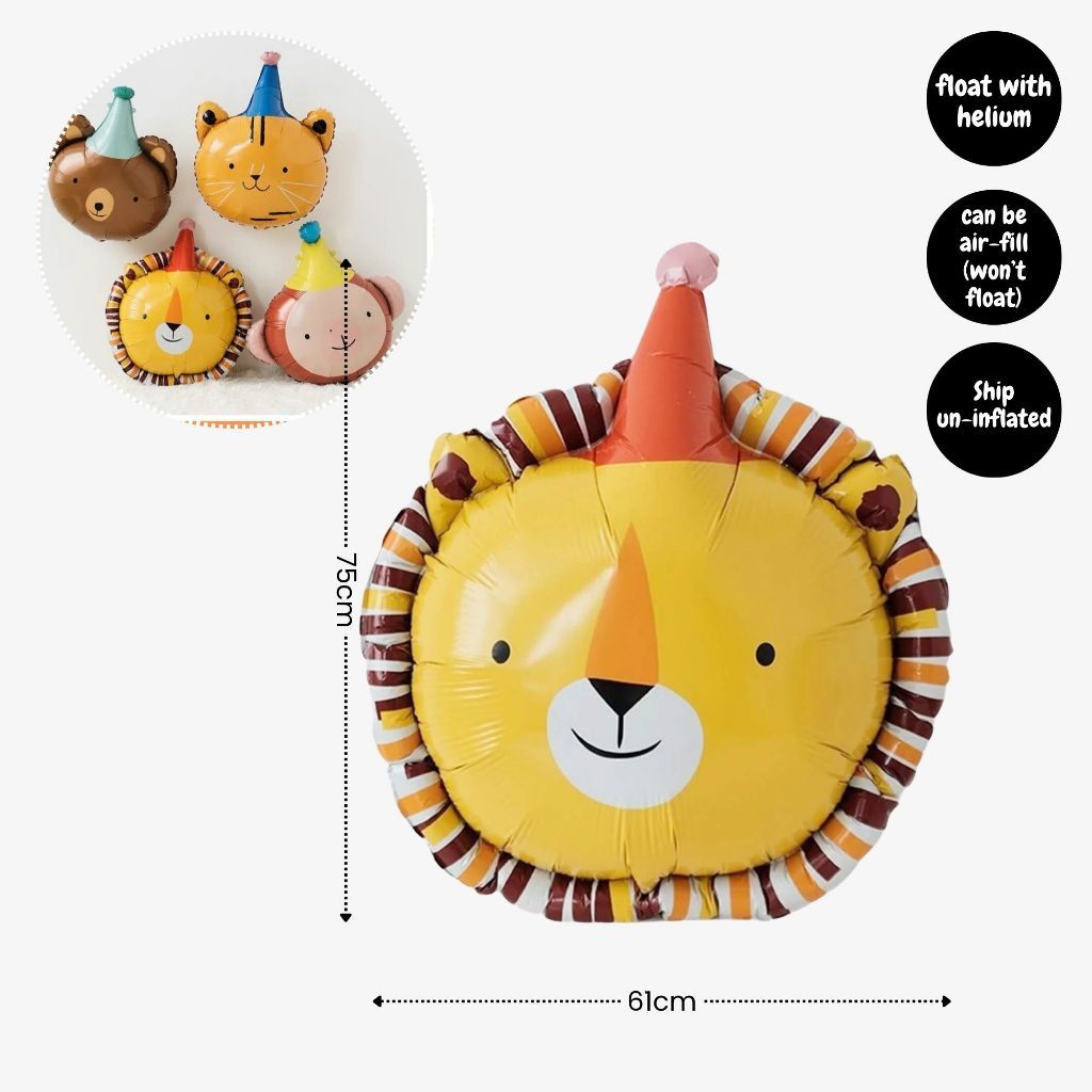 [SG Instock] - Personalised Safari Animal Theme Birthday Party Decoration