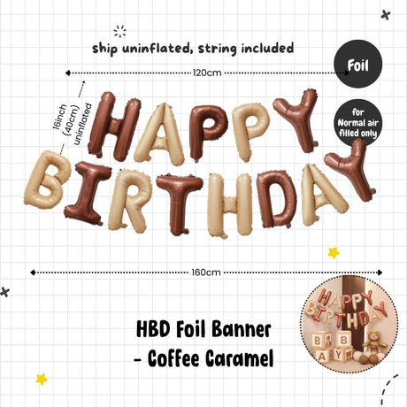 Happy Birthday Banner Garland Birthday Party Bunting Happy Birthday Foil Banner
