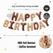 Happy Birthday Banner Garland Birthday Party Bunting Happy Birthday Foil Banner