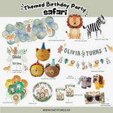 [SG Instock] - Personalised Safari Animal Theme Birthday Party Decoration