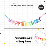 Happy Birthday Banner Garland Birthday Party Bunting Happy Birthday Foil Banner