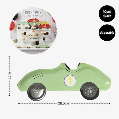 [SG Instock] - Personalised Racing car motorbike Theme Birthday Party Decoration