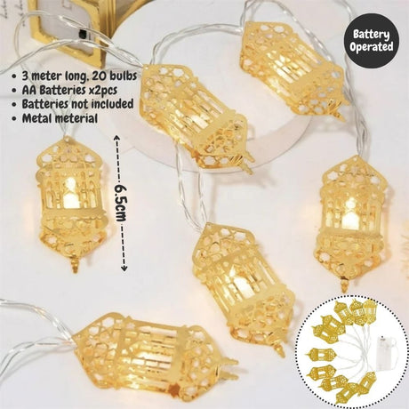 Hari Raya Ramadan Lampu LED light Stripe garland Decor Light For Eid Hari Raya