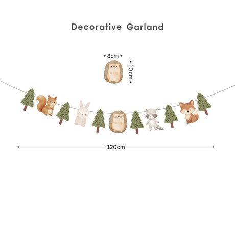 [SG Instock] - Personalised Woodland Animal Theme Birthday Party Decoration
