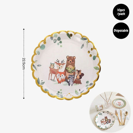 [SG Instock] - Personalised Woodland Animal Theme Birthday Party Decoration