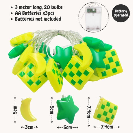 [SG Seller] Hari Raya Decoration Ketupat Light Ramadan Lampu Eid Hari Raya