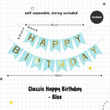 Happy Birthday Banner Garland Birthday Party Bunting Happy Birthday Foil Banner