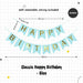 Happy Birthday Banner Garland Birthday Party Bunting Happy Birthday Foil Banner