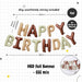 Happy Birthday Banner Garland Birthday Party Bunting Happy Birthday Foil Banner