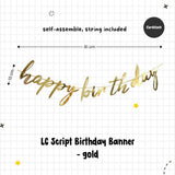 Happy Birthday Banner Garland Birthday Party Bunting Happy Birthday Foil Banner