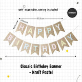 Happy Birthday Banner Garland Birthday Party Bunting Happy Birthday Foil Banner