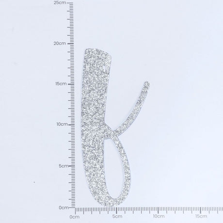 Custom Cursive Glitter Silver Script Font Banner