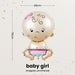 Gender Reveal Party Essentials Balloon Decoration Boy or Girl Banner Confetti Popper