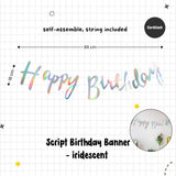 Happy Birthday Banner Garland Birthday Party Bunting Happy Birthday Foil Banner