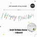 Happy Birthday Banner Garland Birthday Party Bunting Happy Birthday Foil Banner