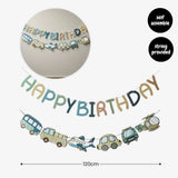 [SG Instock] - Personalised Vehicle Transportation Car Theme Birthday Party Decoration