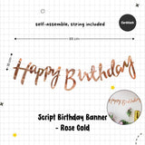 Happy Birthday Banner Garland Birthday Party Bunting Happy Birthday Foil Banner