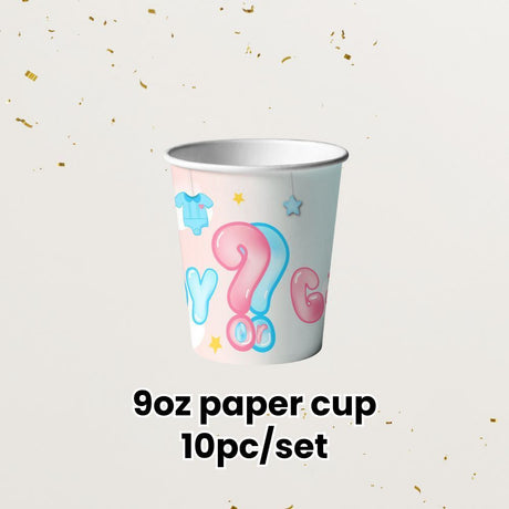 Gender Reveal Party Essentials Balloon Decoration Boy or Girl Banner Confetti Popper