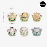 [SG Instock] - Personalised Safari Animal Theme Birthday Party Decoration