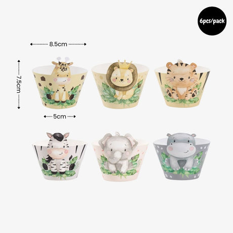 [SG Instock] - Personalised Safari Animal Theme Birthday Party Decoration