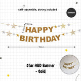 Happy Birthday Banner Garland Birthday Party Bunting Happy Birthday Foil Banner
