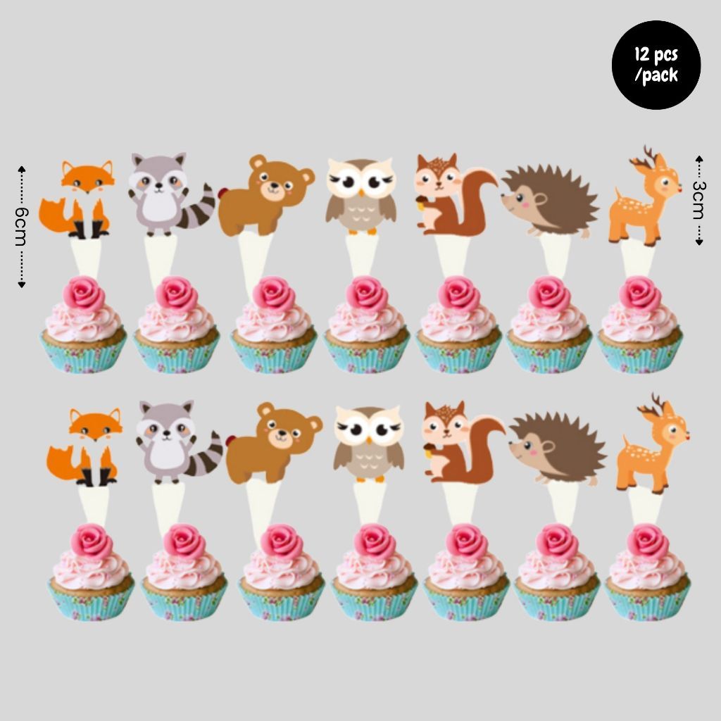 [SG Instock] - Personalised Woodland Animal Theme Birthday Party Decoration