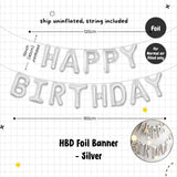 Happy Birthday Banner Garland Birthday Party Bunting Happy Birthday Foil Banner