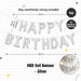 Happy Birthday Banner Garland Birthday Party Bunting Happy Birthday Foil Banner