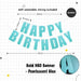 Happy Birthday Banner Garland Birthday Party Bunting Happy Birthday Foil Banner