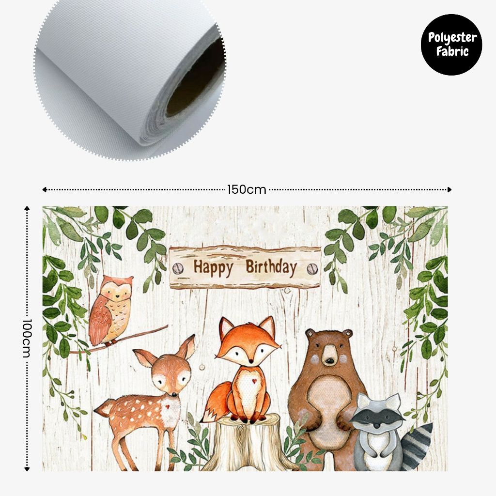[SG Instock] - Personalised Woodland Animal Theme Birthday Party Decoration
