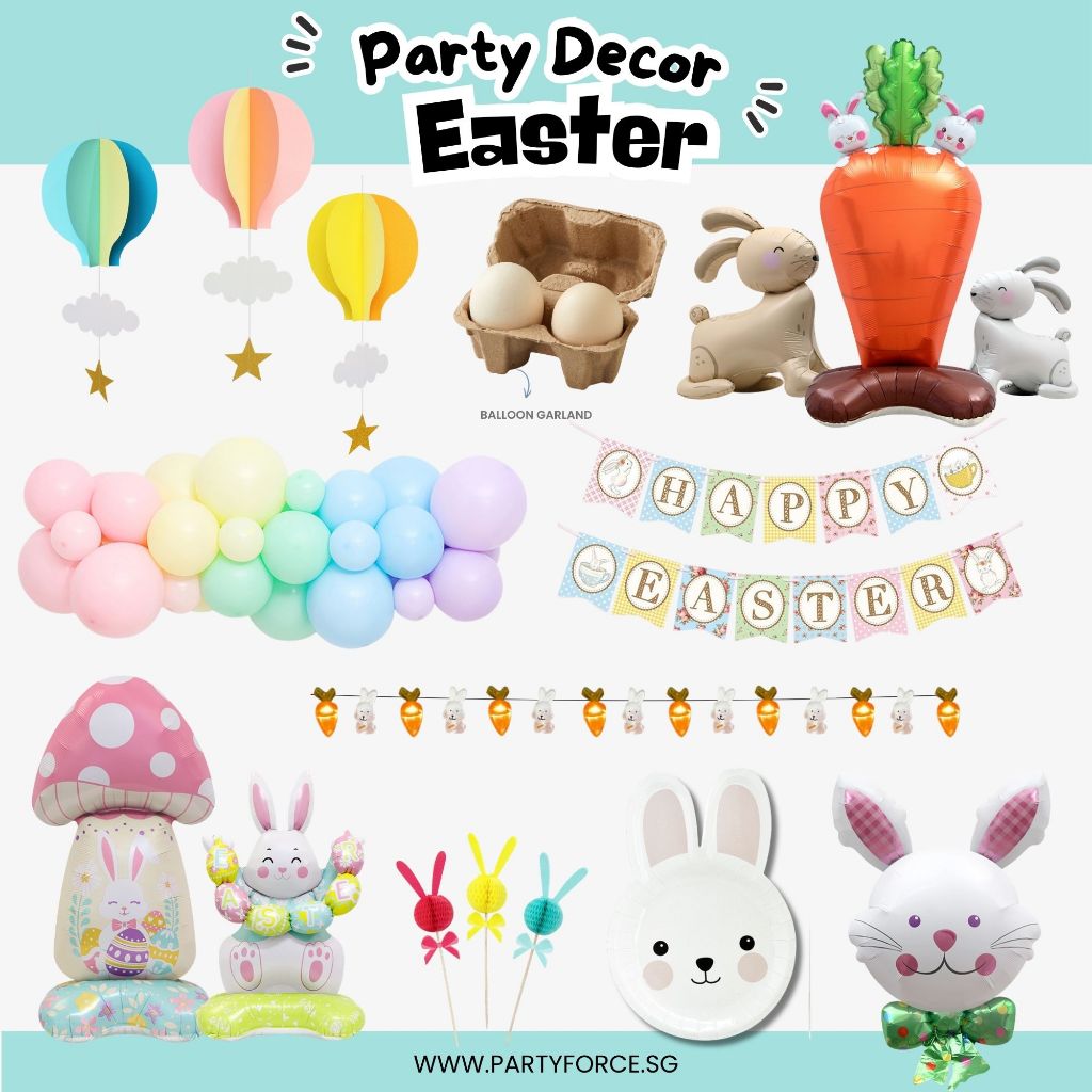 Easter Party Decoration Happy Easter Banner Balloon Easter Egg Gift