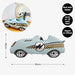 [SG Instock] - Personalised Racing car motorbike Theme Birthday Party Decoration