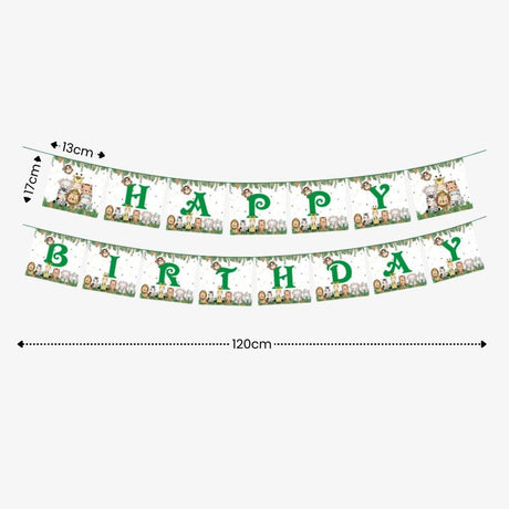 [SG Instock] - Personalised Safari Animal Theme Birthday Party Decoration