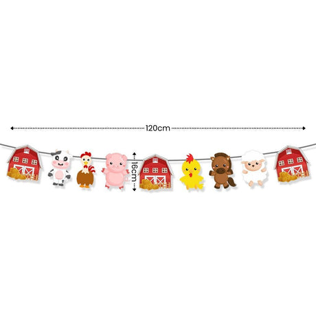 [SG Instock] - Personalised Farm Animal Theme Birthday Party Decoration