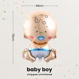 Gender Reveal Party Essentials Balloon Decoration Boy or Girl Banner Confetti Popper