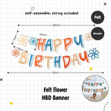 Happy Birthday Banner Garland Birthday Party Bunting Happy Birthday Foil Banner
