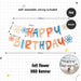 Happy Birthday Banner Garland Birthday Party Bunting Happy Birthday Foil Banner