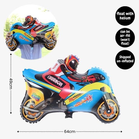 [SG Instock] - Personalised Racing car motorbike Theme Birthday Party Decoration