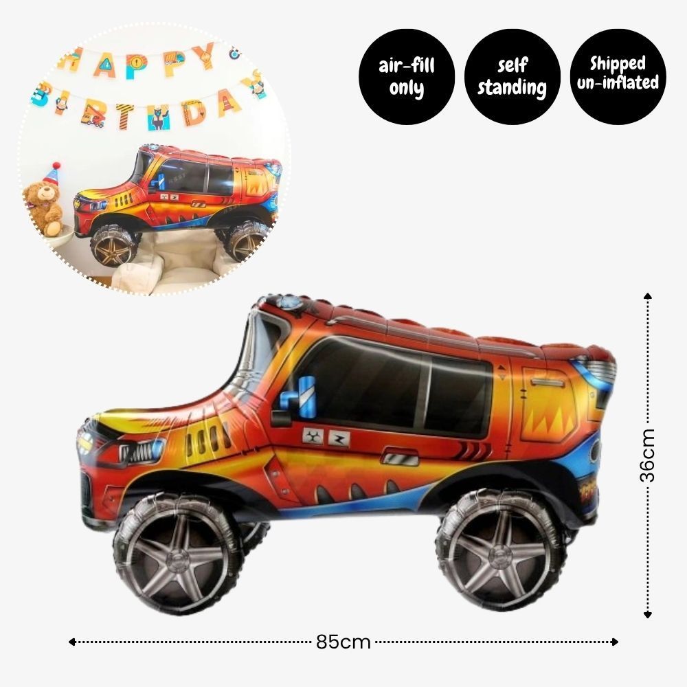 [SG Instock] - Personalised Vehicle Transportation Car Theme Birthday Party Decoration