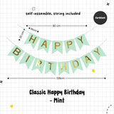 Happy Birthday Banner Garland Birthday Party Bunting Happy Birthday Foil Banner