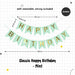 Happy Birthday Banner Garland Birthday Party Bunting Happy Birthday Foil Banner
