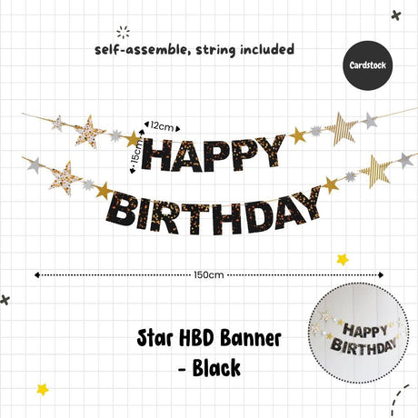 Happy Birthday Banner Garland Birthday Party Bunting Happy Birthday Foil Banner