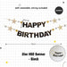 Happy Birthday Banner Garland Birthday Party Bunting Happy Birthday Foil Banner