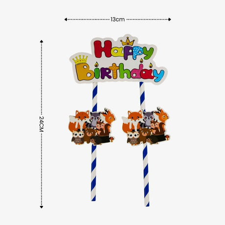 [SG Instock] - Personalised Woodland Animal Theme Birthday Party Decoration