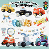 [SG Instock] - Personalised Vehicle Transportation Car Theme Birthday Party Decoration
