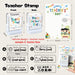 Teacher's Day Gift Sunflower Pot Thank You Teacher Stamp Appreciation Gift Card