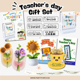 Teacher's Day Gift Sunflower Pot Thank You Teacher Stamp Appreciation Gift Card