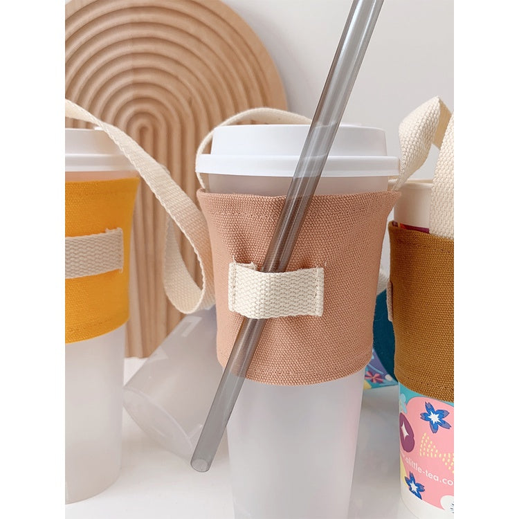 Canvas Cup Holder Straw Holders